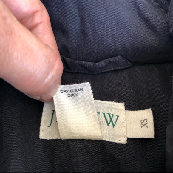 J Crew Womens Black Sleeveless Full Zip Snap Button Goose Down Puffer Vest XS - Picture 11 of 11